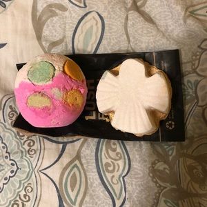Luxury Lush Pud Bath Bomb & Snow Angel Bath Melt
